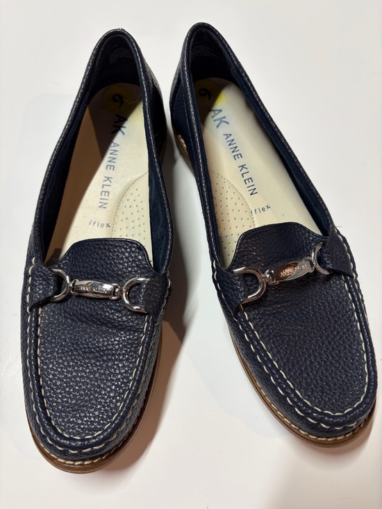 Anne Klein Shoes - Anne Klein AK Navy Loafers Comfort iFlex Driving Moc Shoes Size 9